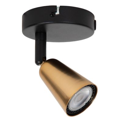 Lucide TIANA - Wall spotlight / Wall light - 1xGU10 - Wall light or Ceiling light - Champagne Color